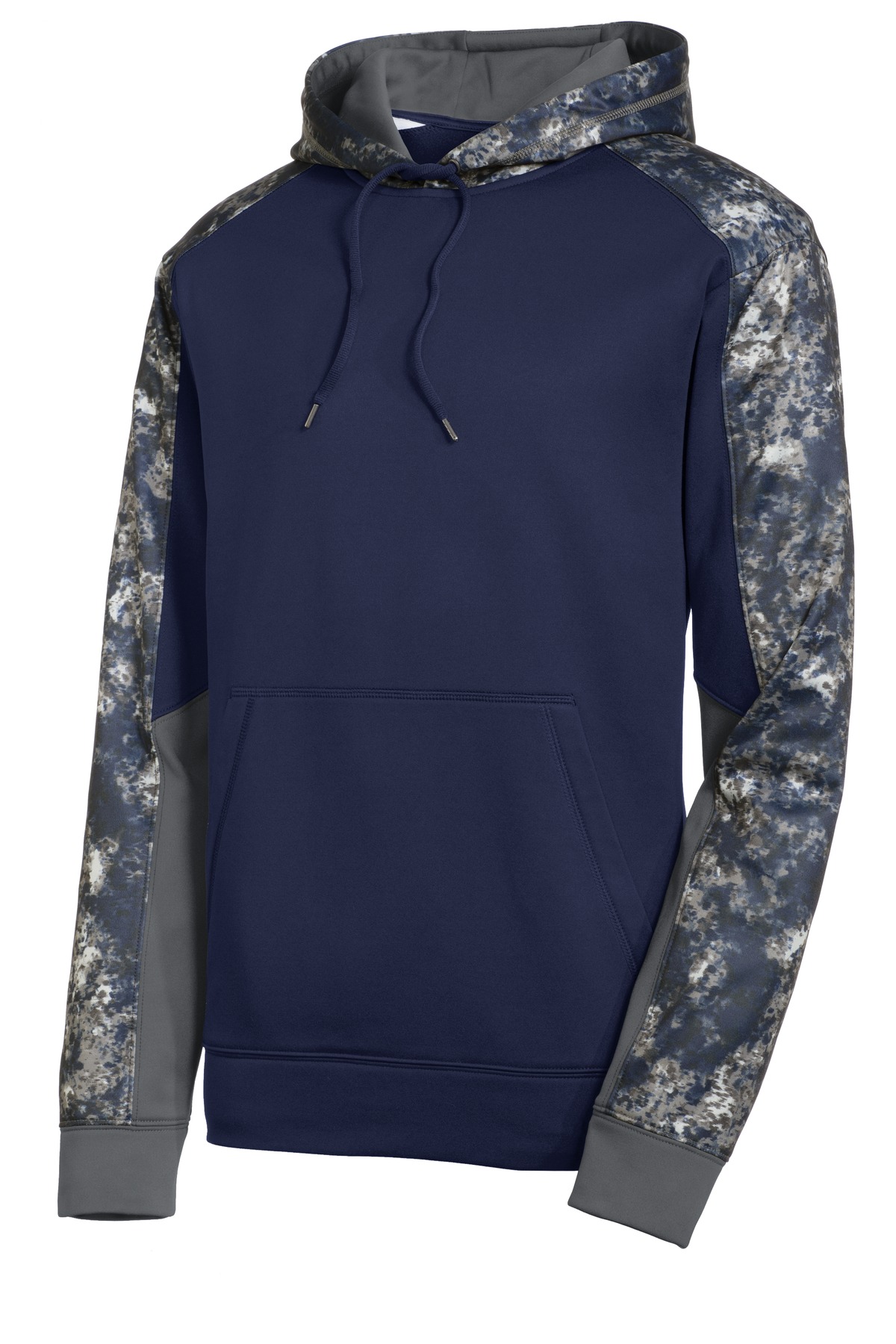 Sport-Tek Sport-Wick Mineral Freeze Fleece Colorblock Hooded Pullover. ST231, custom hoodie or sweatshirt with logo imprint 2