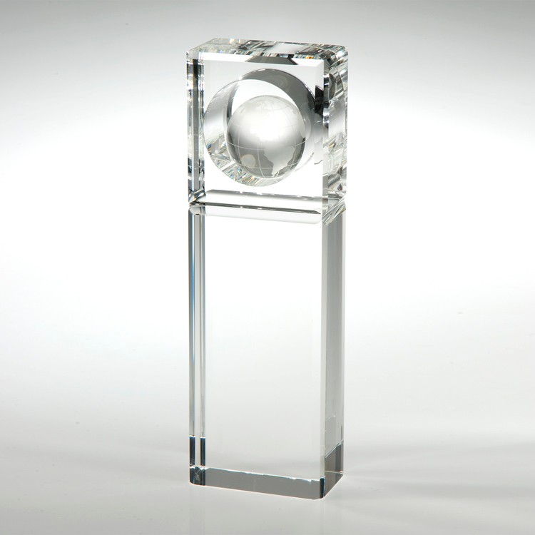 10" Absolute Globe Trophy Crystal Award 1
