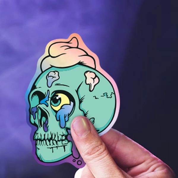 2" Custom Holographic Sticker 6