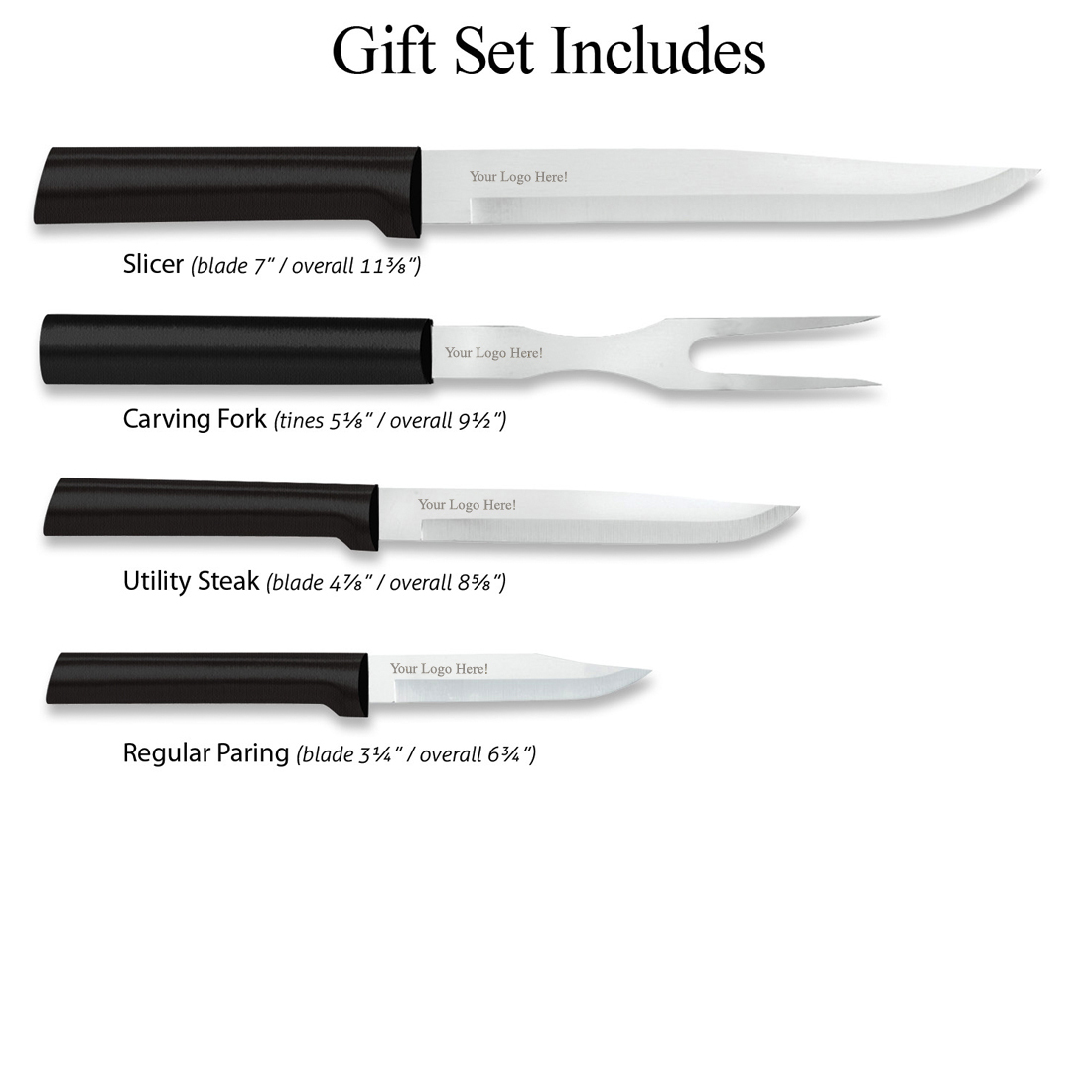 Prepare Then Carve Gift Set w/Black Handle 3
