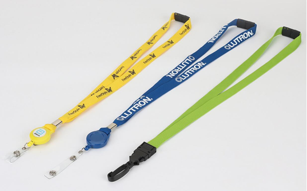 3/4" Polyester Retractable Breakaway Lanyard with Badge Reel 3