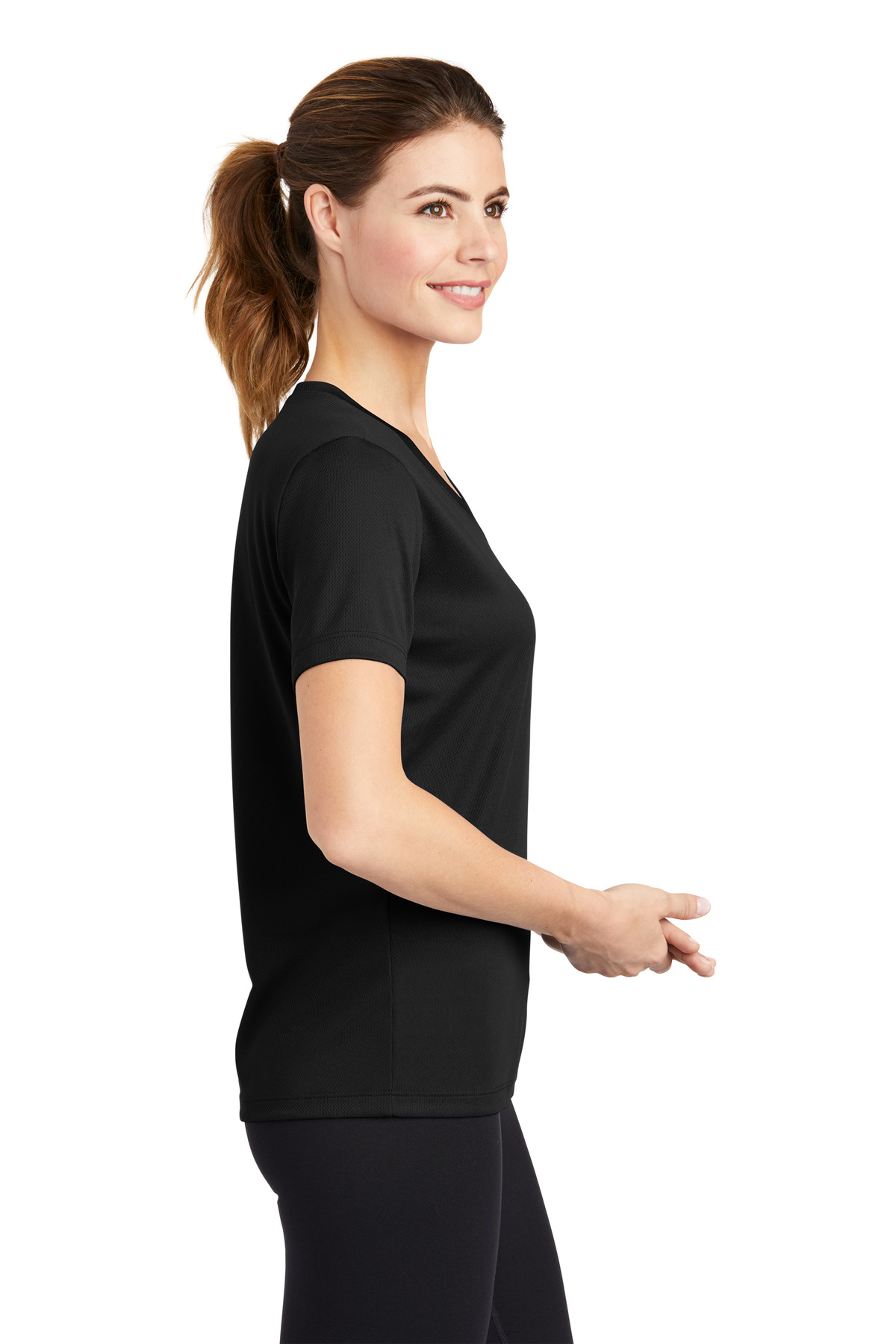Women's PosiCharge RacerMesh V-Neck Tee