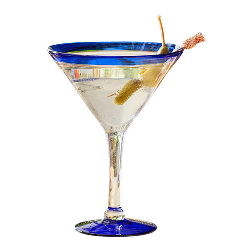Handblown Mexican Martini Glass 4