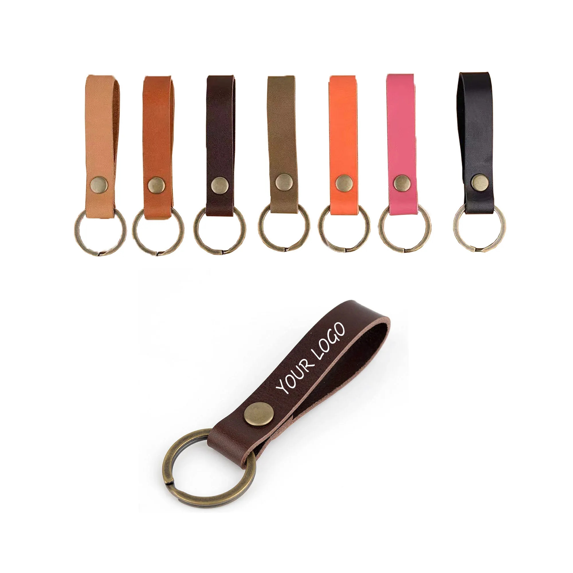 PU Leather Keychain MOQ 100pcs 2