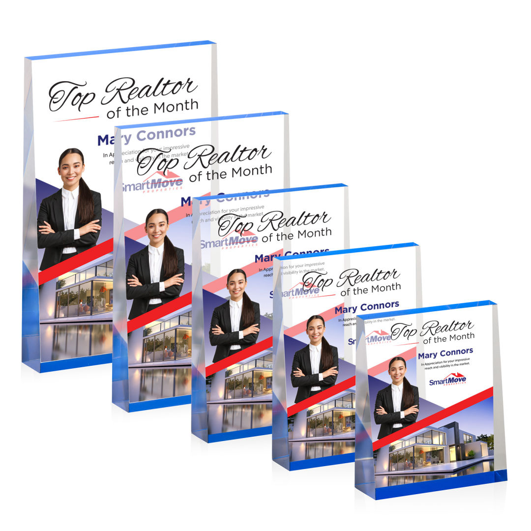 Lansing VividPrint™ Award - Blue (Vert)