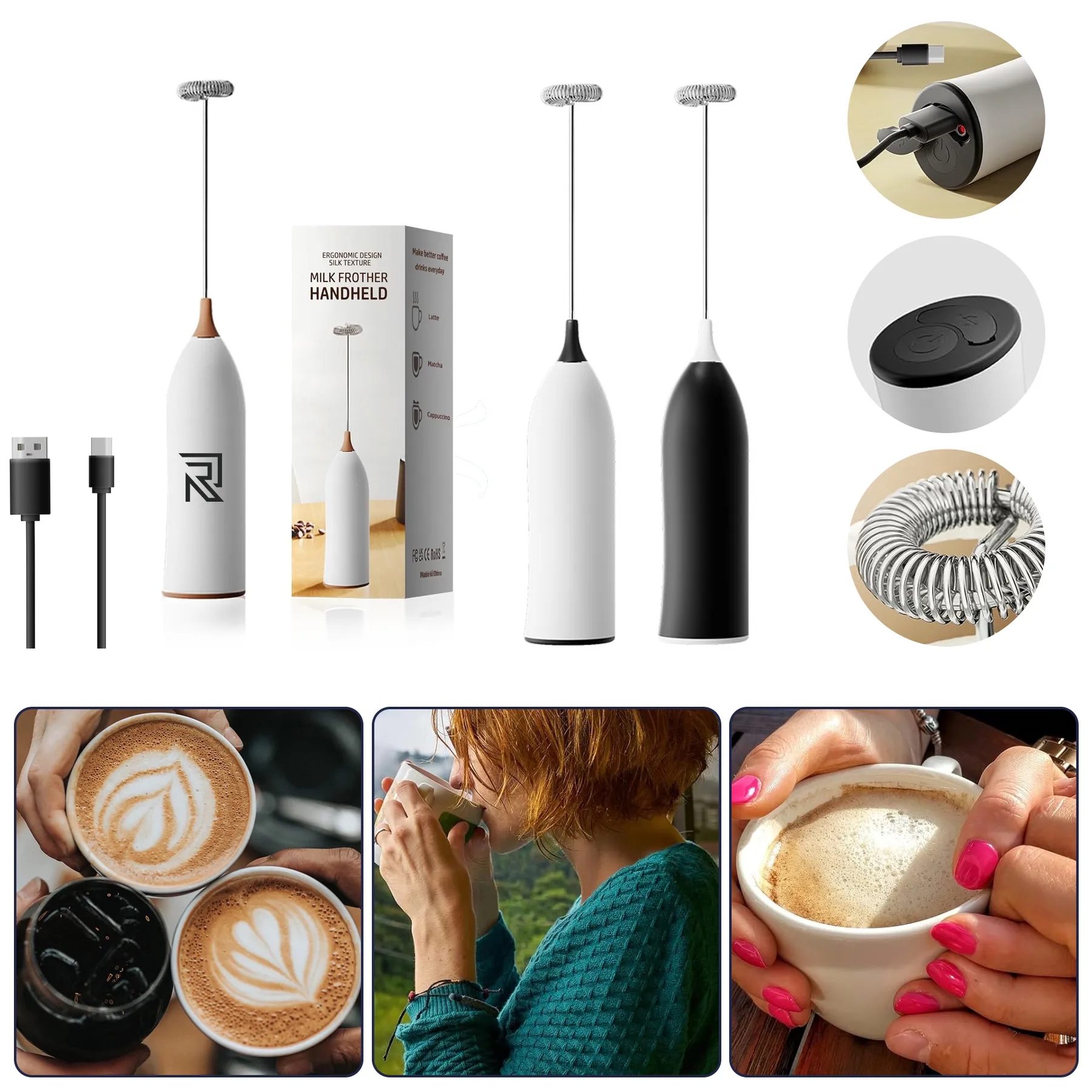 Handheld Coffee Frother 2