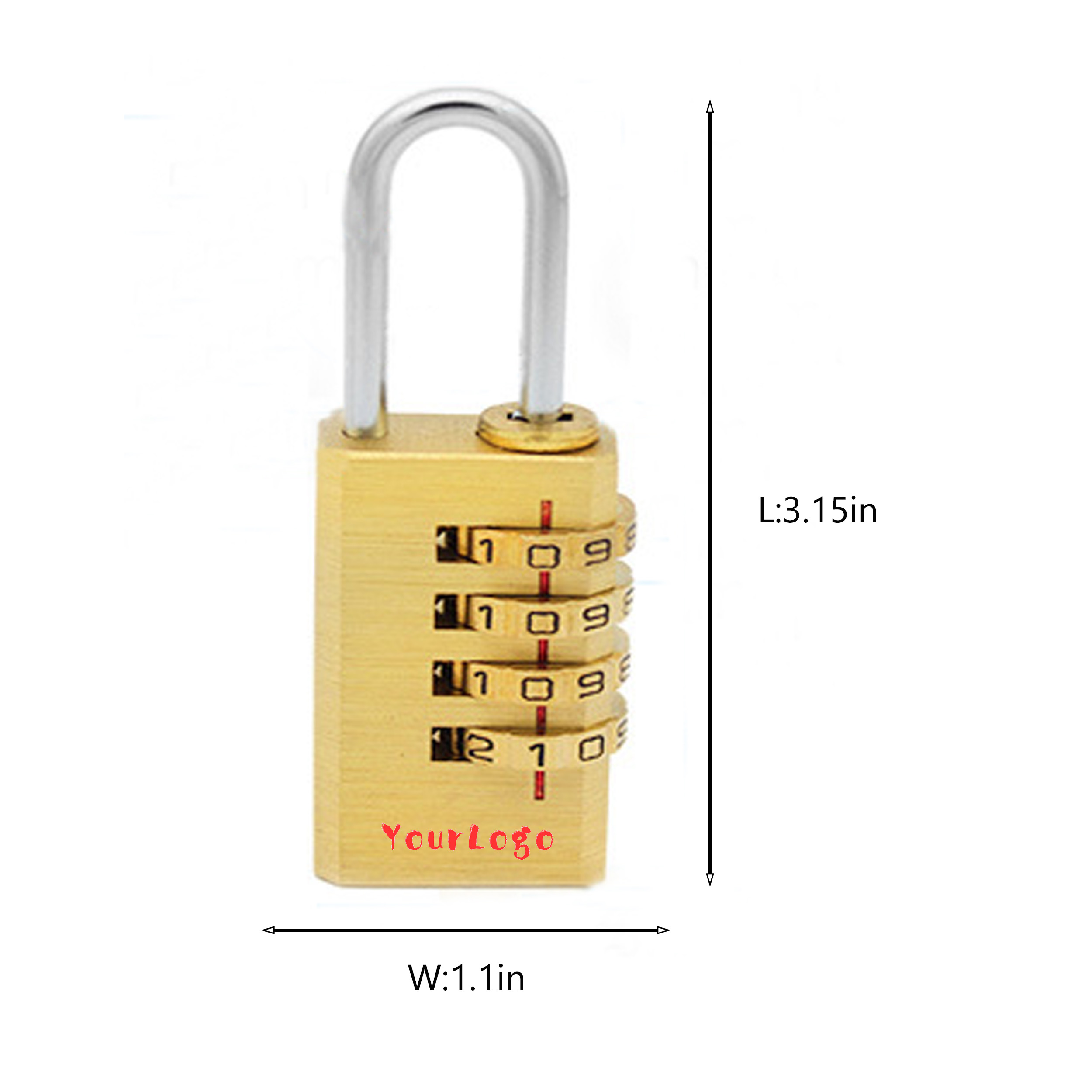 Large Four-Digit Combination Lock 2