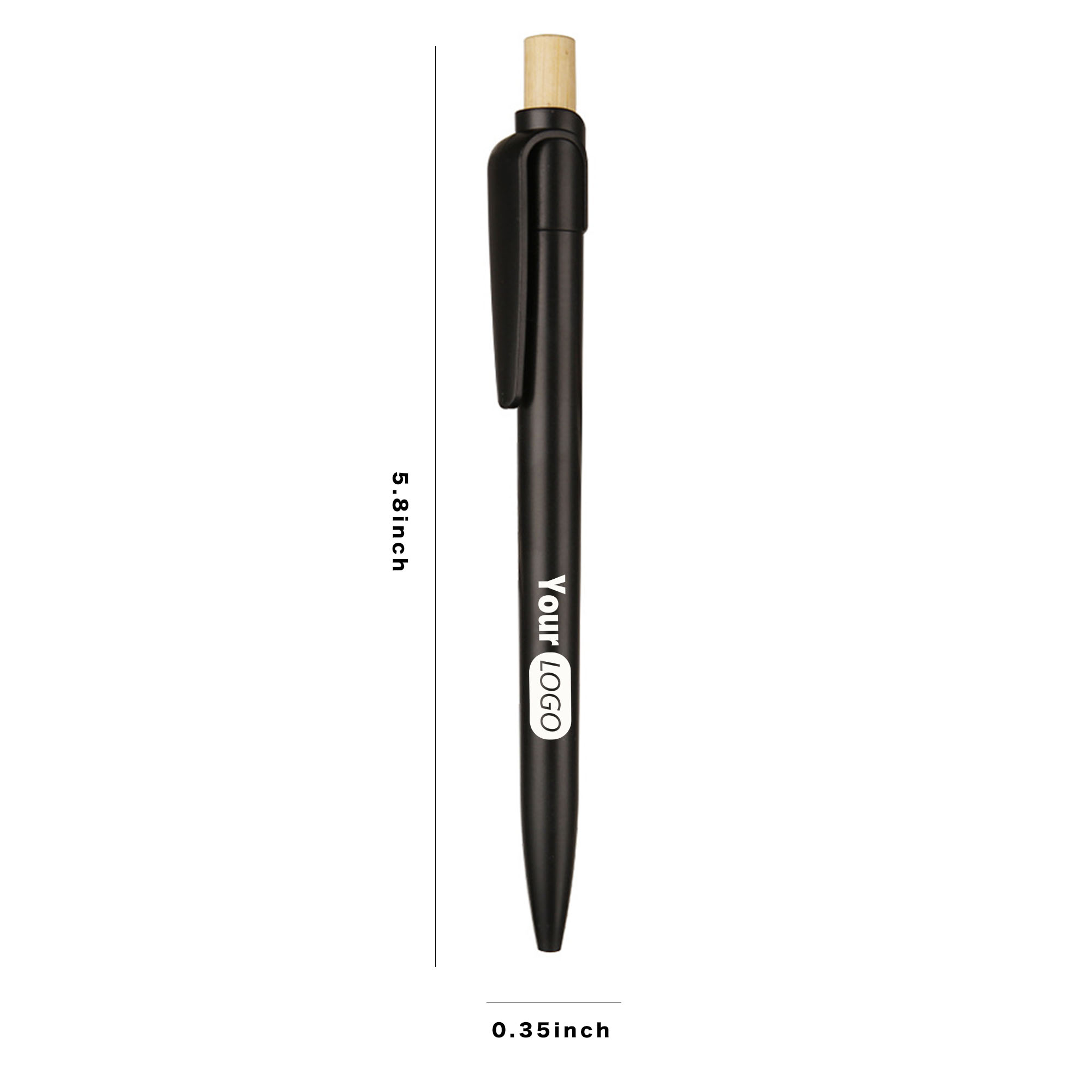 Environmentally Friendly Bamboo  Plastic Ballpoint Pen 4