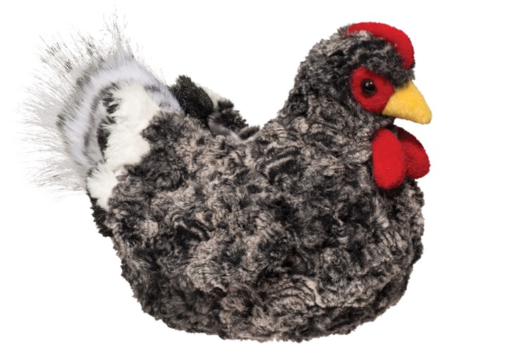 Pepper Black/Multi Hen Stuffed Animal 2
