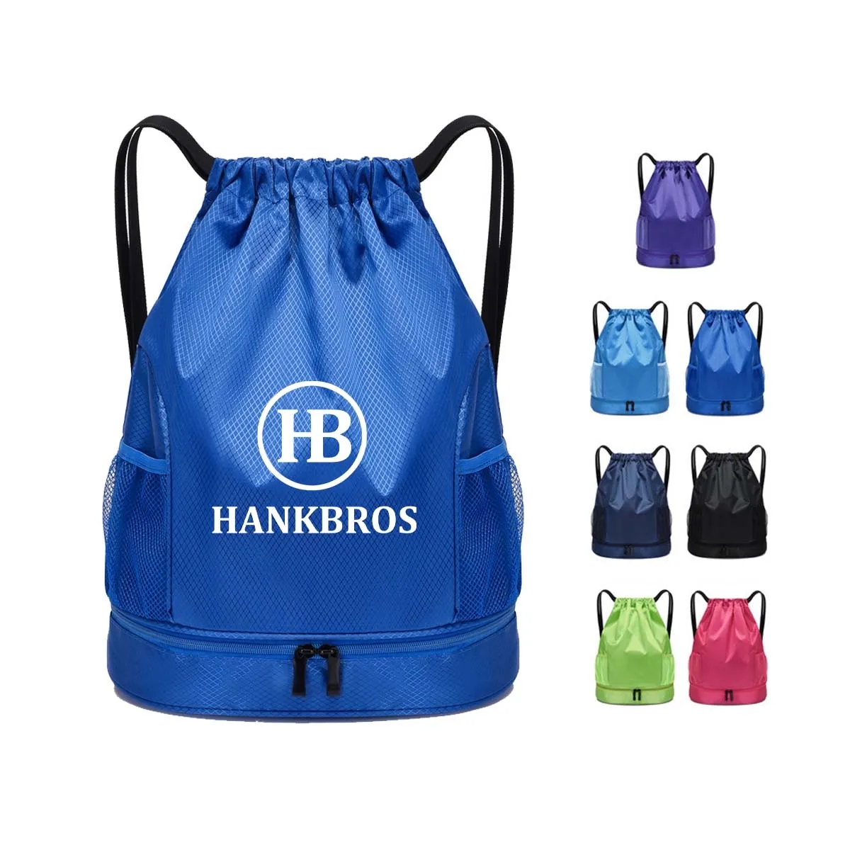 Dry and Wet Separation Swimming Drawstring Backpack 2