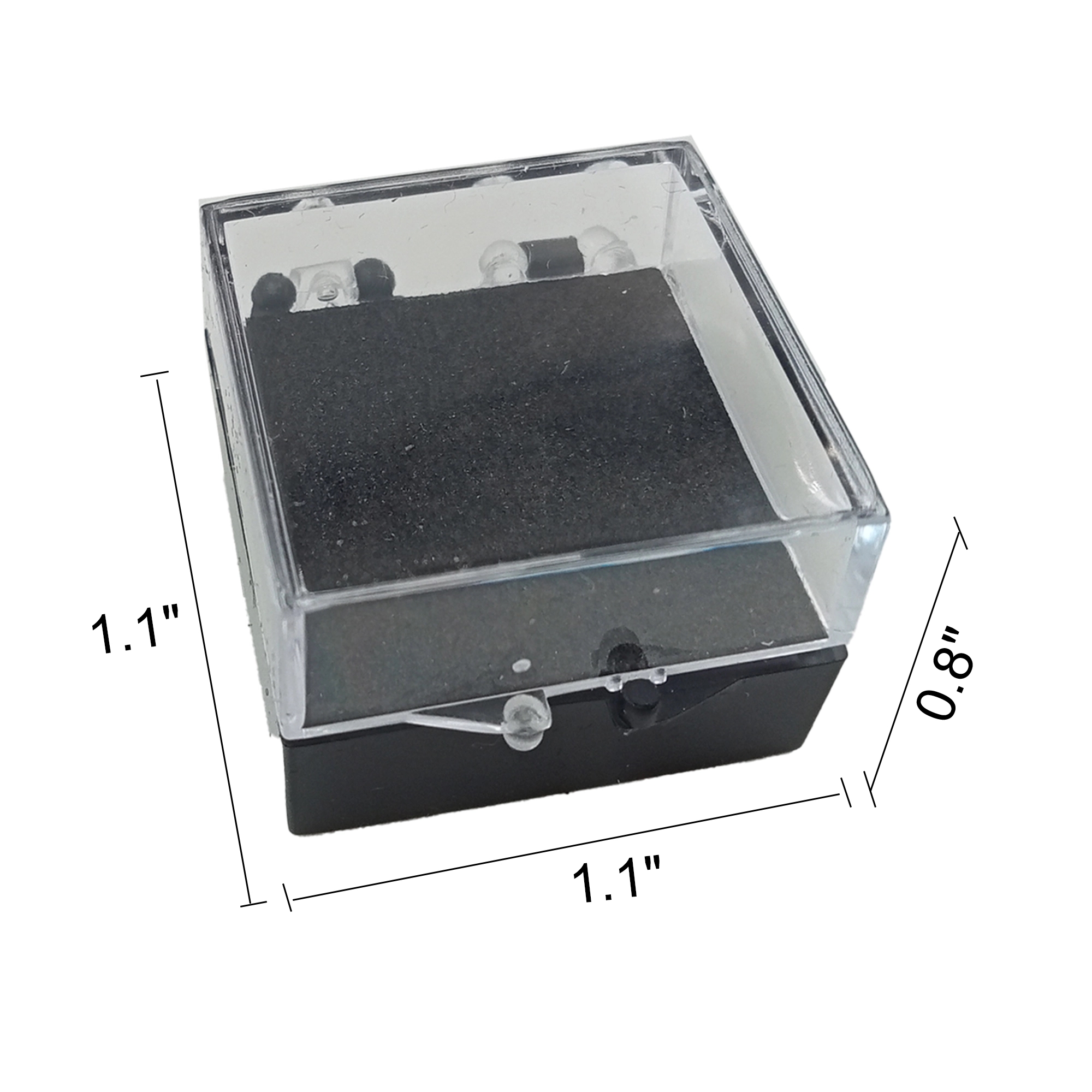 Clear Lapel Pin Box With Lid Velvet Sleeve Protector 3