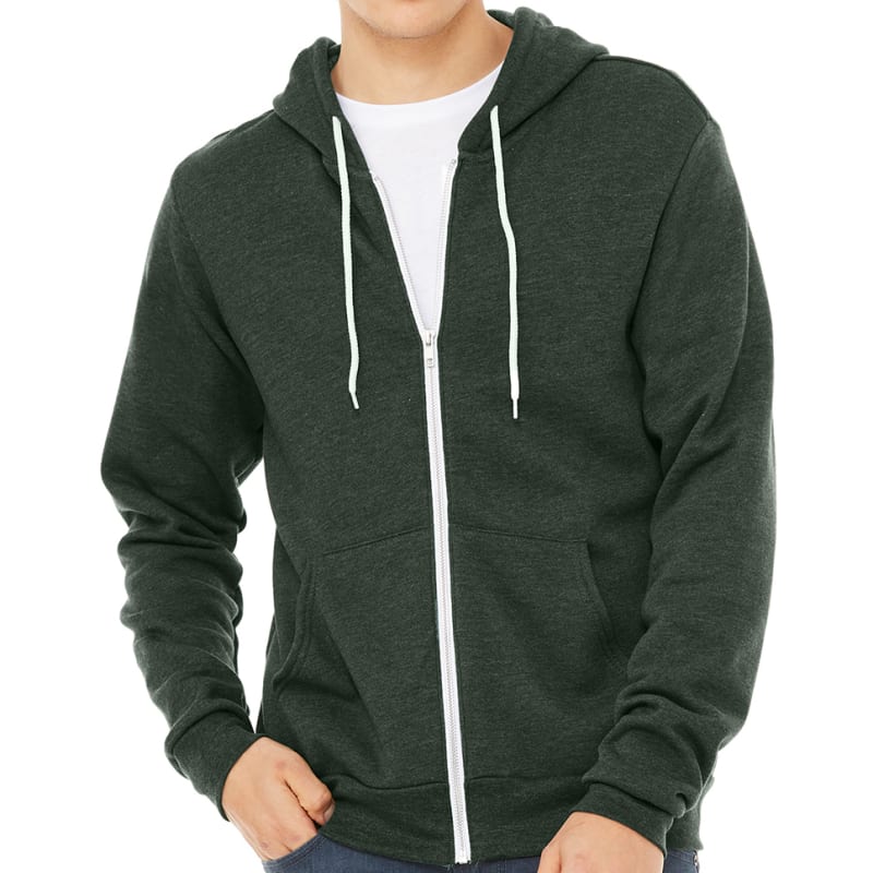 Bella Unisex Poly-Cotton Fleece Full-Zip Hoodie 84