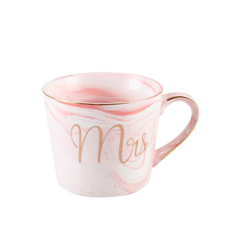 13.5Oz Marble patterned ceramic mug 8
