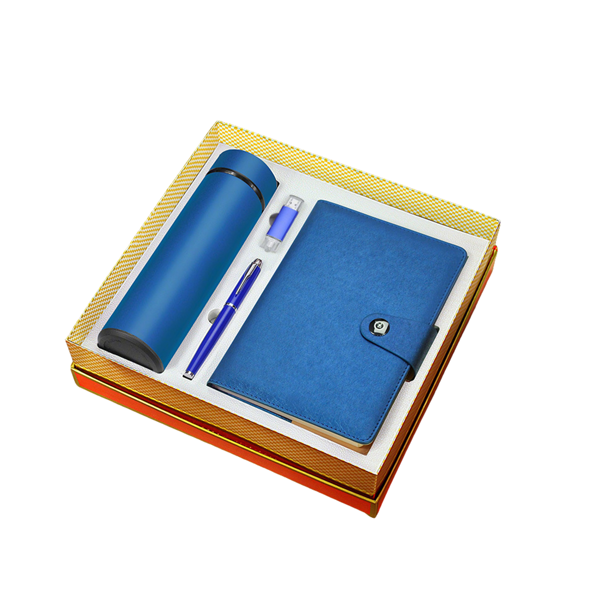 Executive Gift Set With Insulated Cup USB Pen And Notebook 7.7" x 13.4" x 3.3" 2
