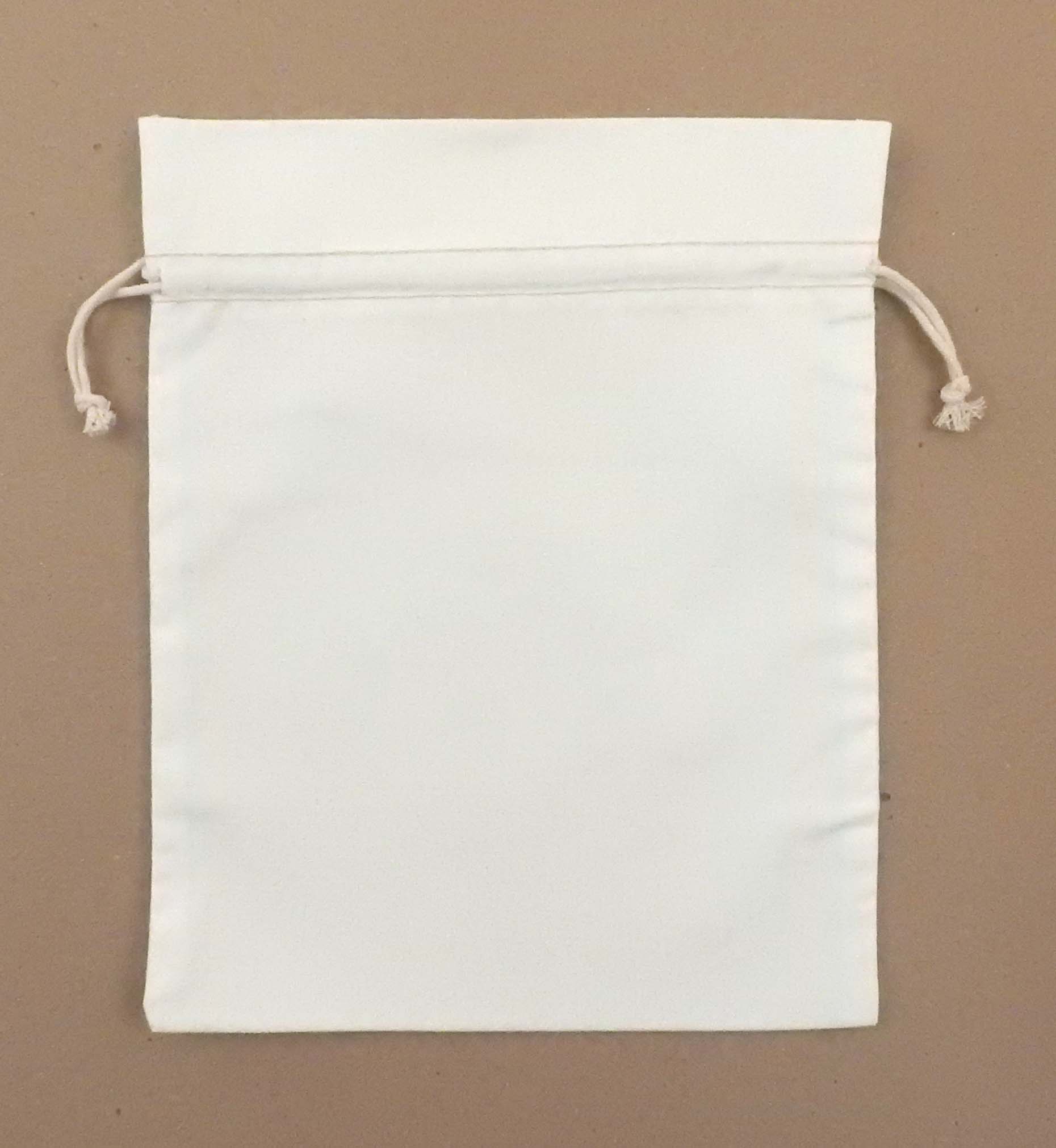 "Duplex" Cotton Double Drawstring Bag 8 x 10" 1