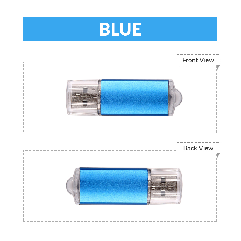 Silver Mini USB Flash Drive 3