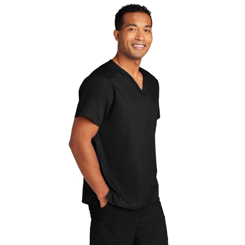 WonderWink Unisex WorkFlex Chest Pocket V-Neck Top 7