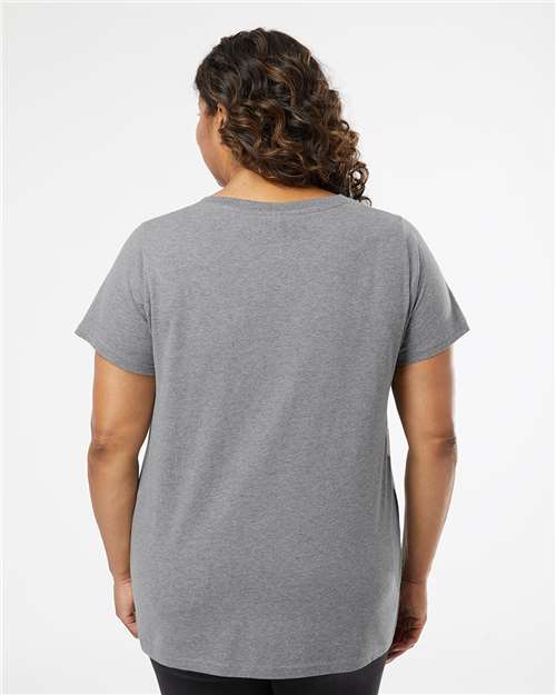 Women's Curvy Collection Fine Jersey V-Neck Tee - 3817 39