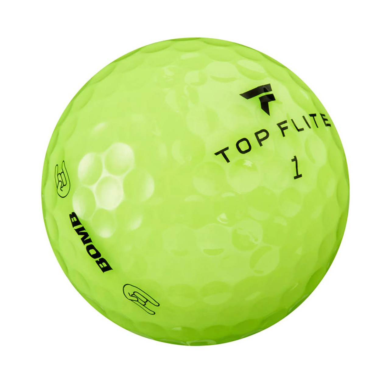 Three Pack Golf Balls With Clear Tube 2
