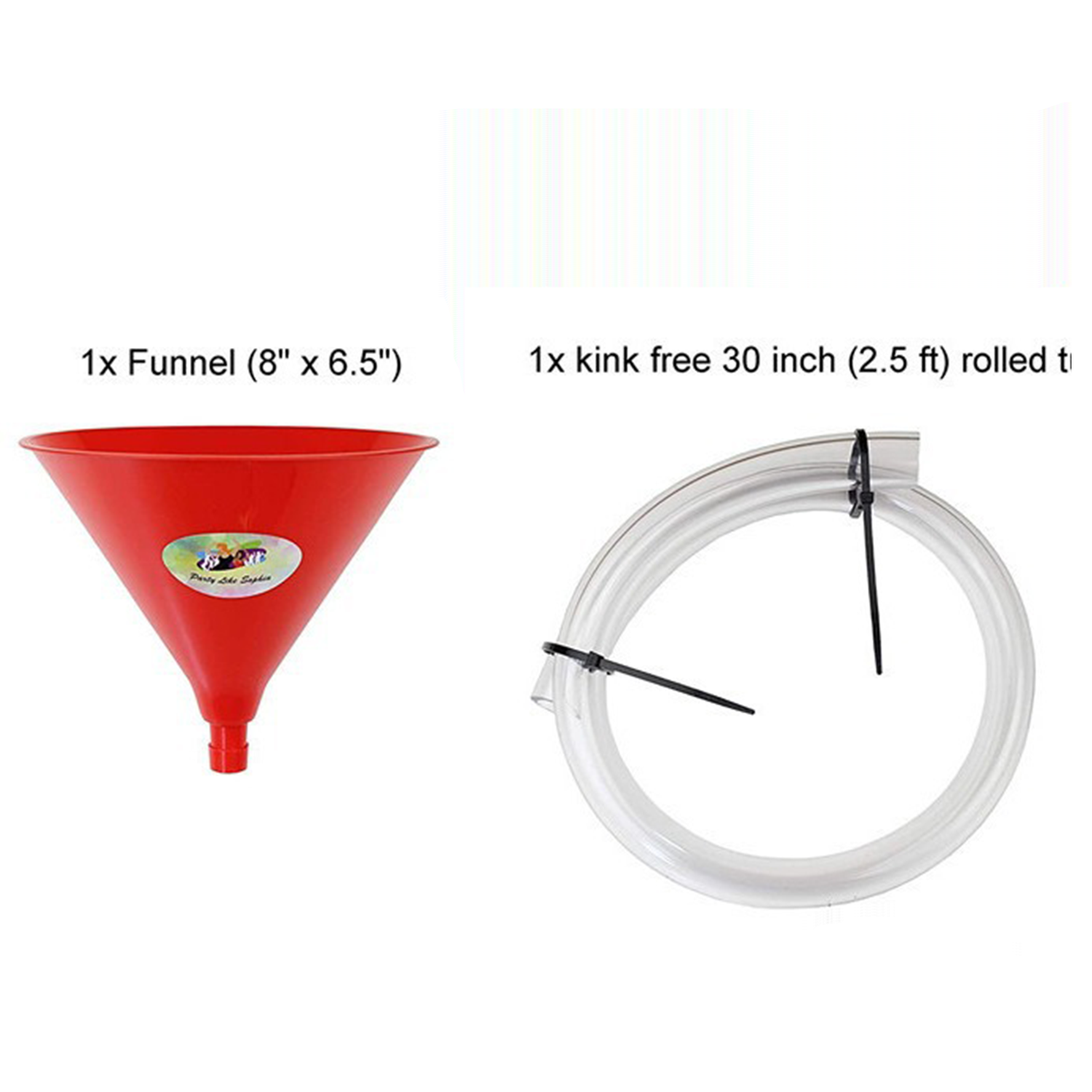Beer Bong Funnel Bottle Opener Set w/ Valve 5