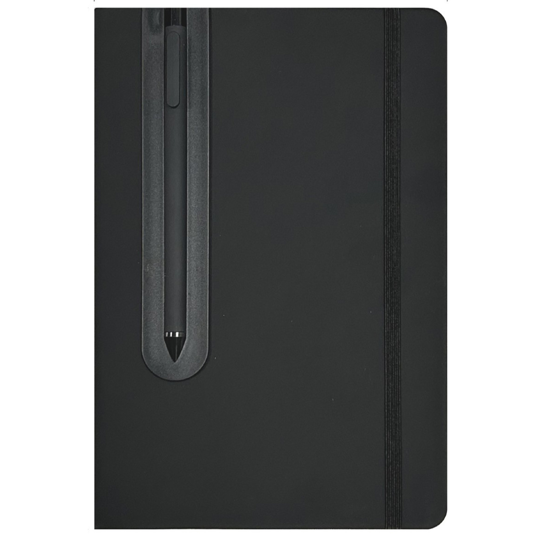 A5 Ruled Leather Diary With Built In Ballpoint Pen 13