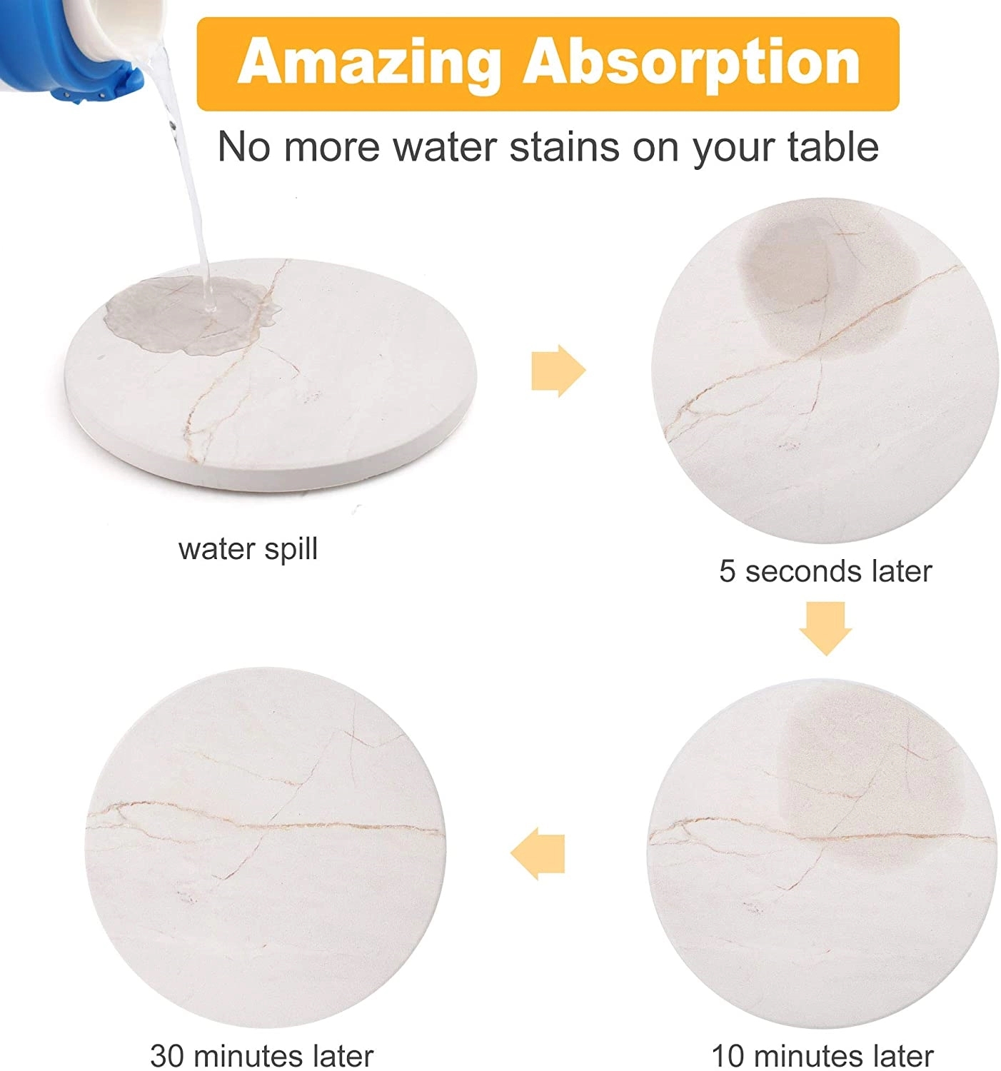 Dolomite Cork Round Absorbent Coaster 5