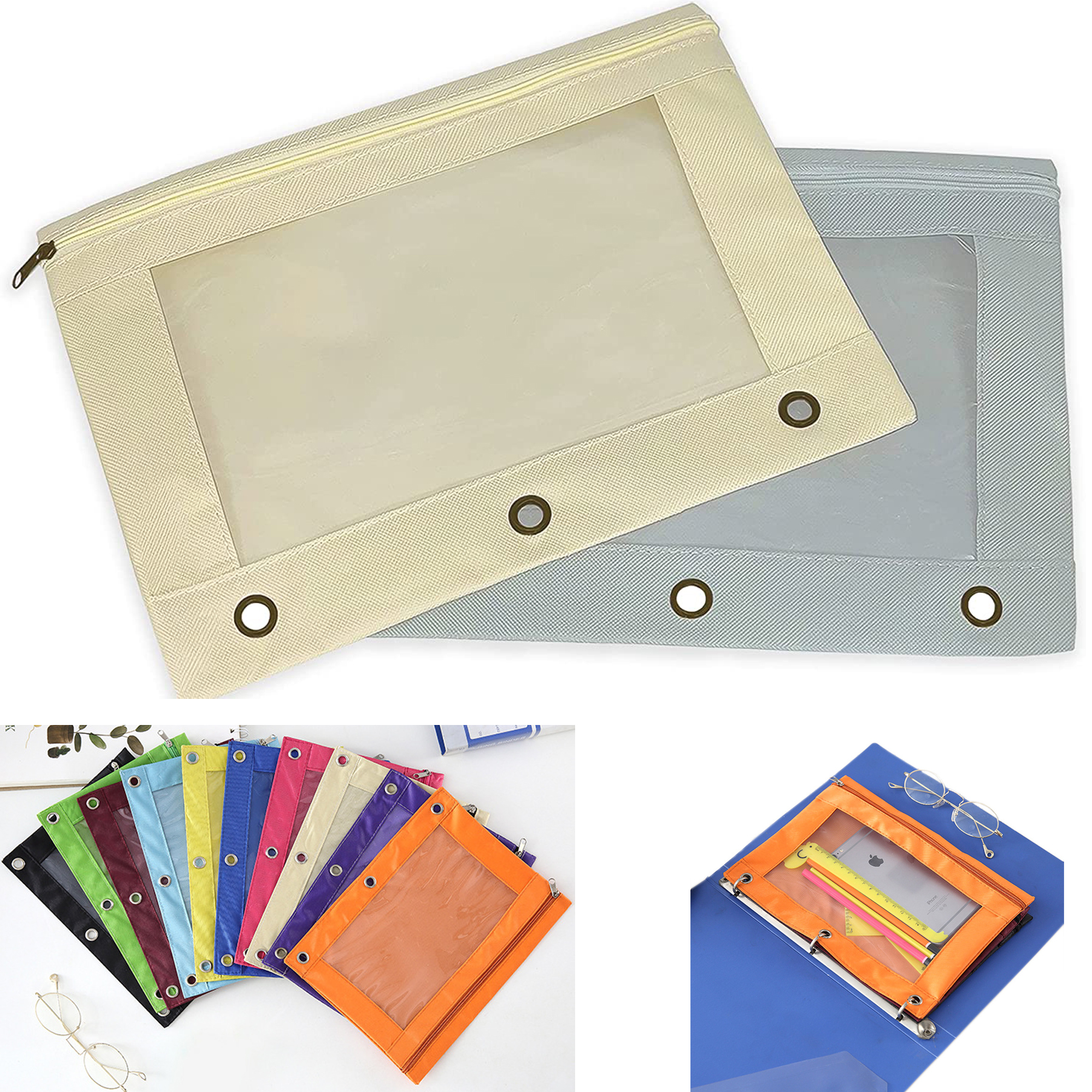3 Ring Binder Pencil Pouch 