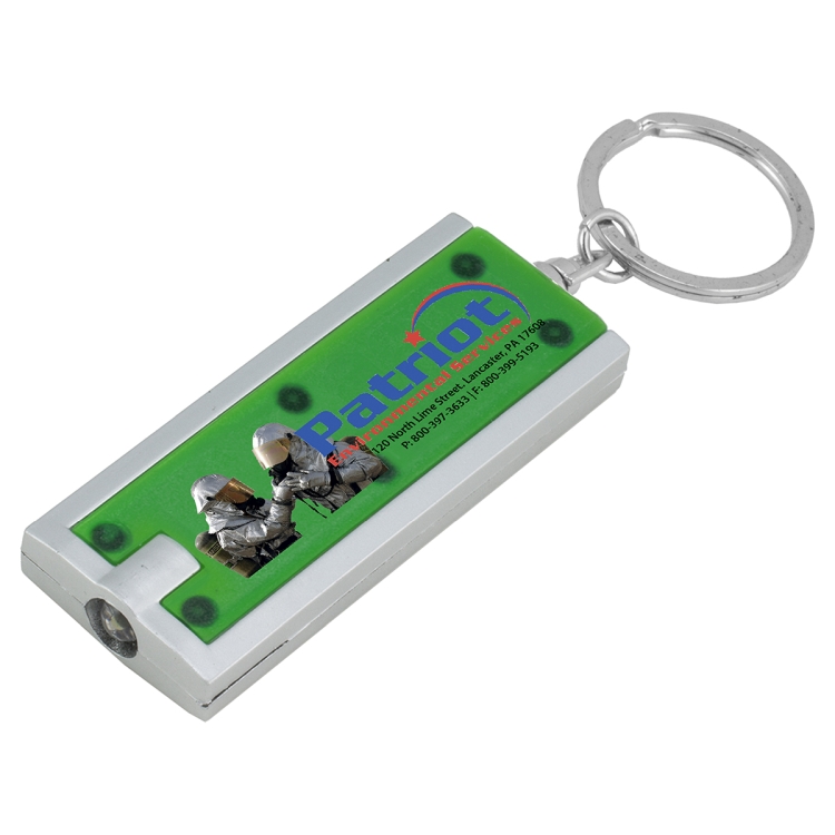 "Akari FC" PhotoImage ® Full Color Imprint Slim Keyholder Keylight with Bright White LED Light 1