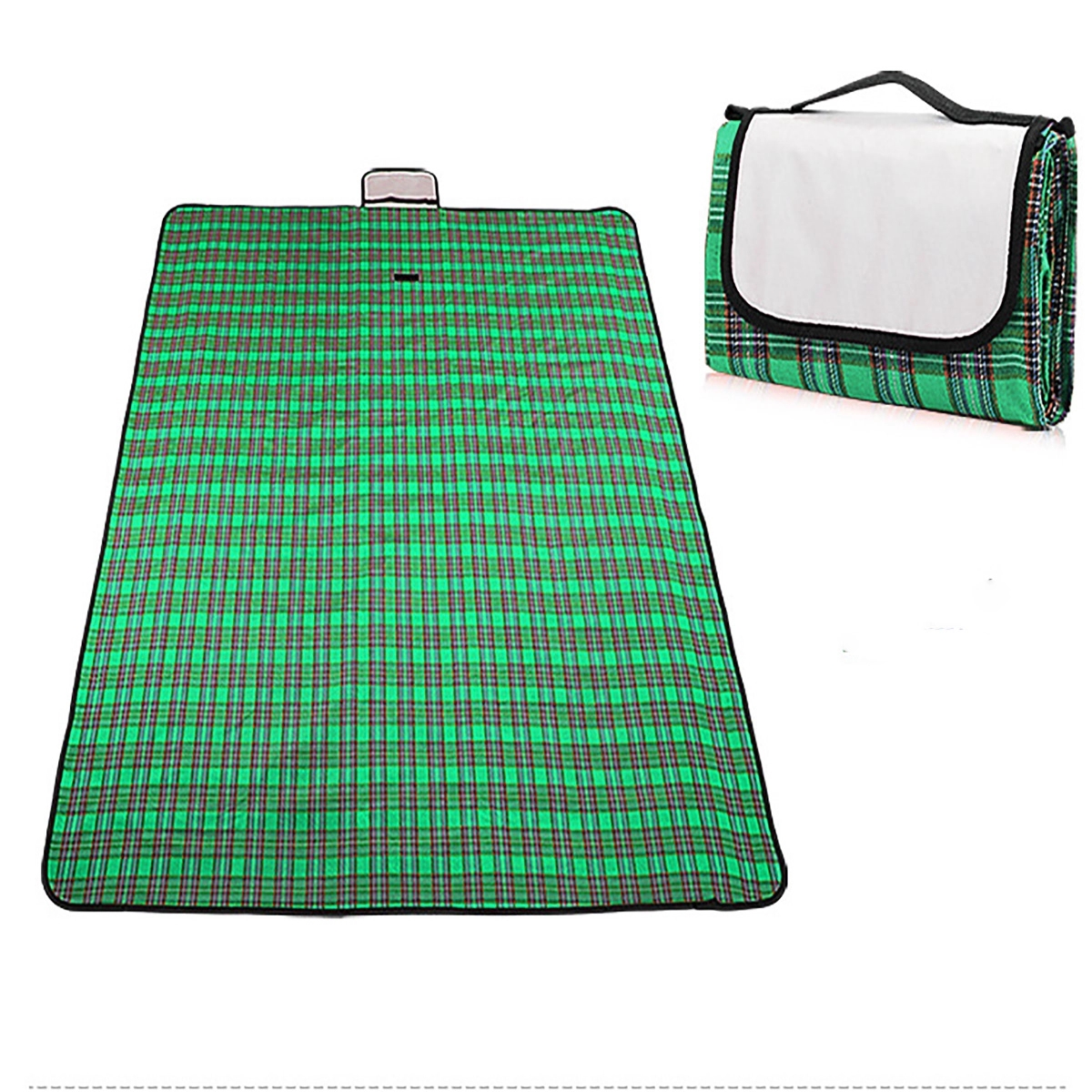 Picnic Blanket Sand Proof And Waterproof Portable 59"X59" 4