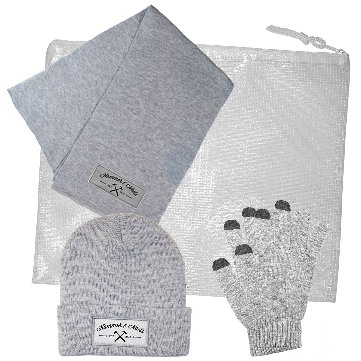 3 Piece Knit Set with All Purpose Pouch 2