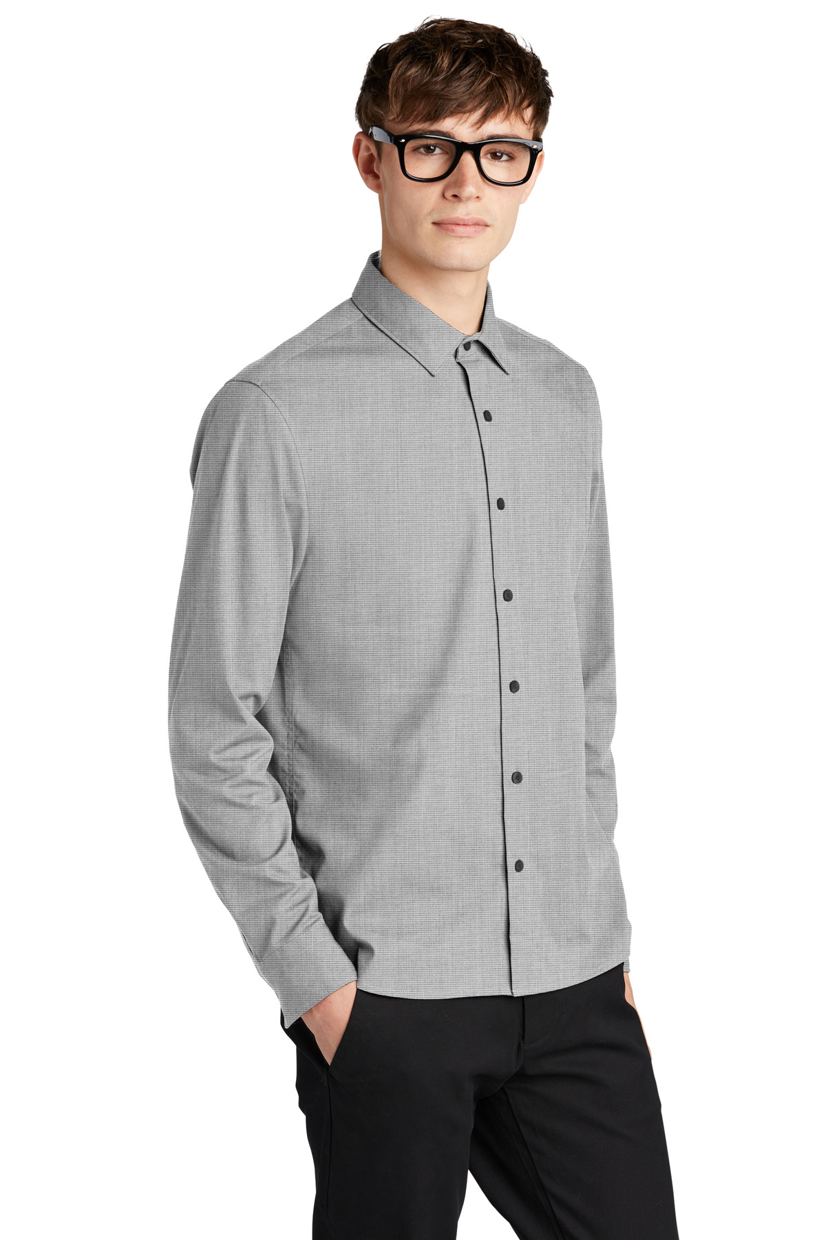 Mercer+Mettle Long Sleeve Stretch Woven Shirt MM2000 55