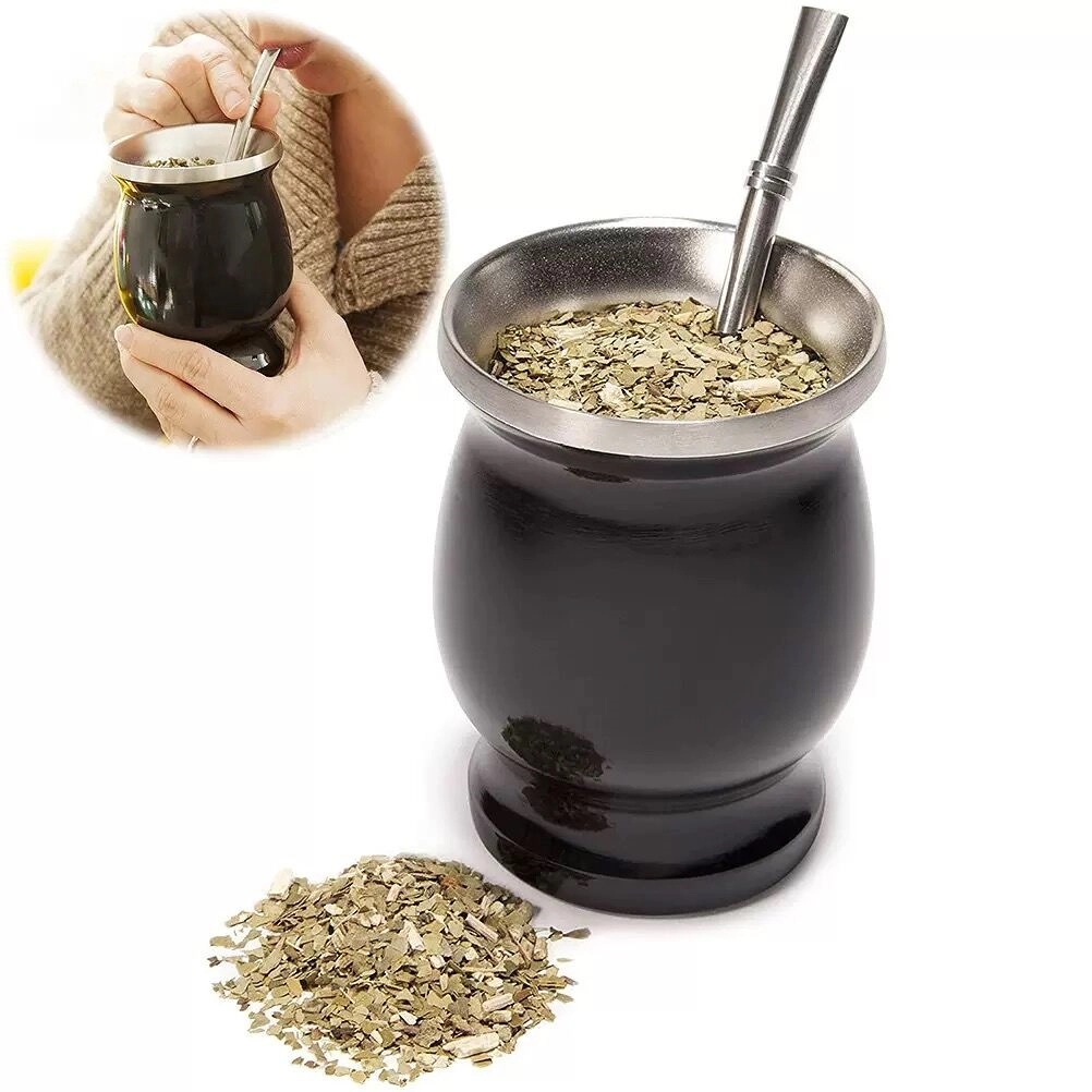 Double stainless steel coffee and milk mug 2