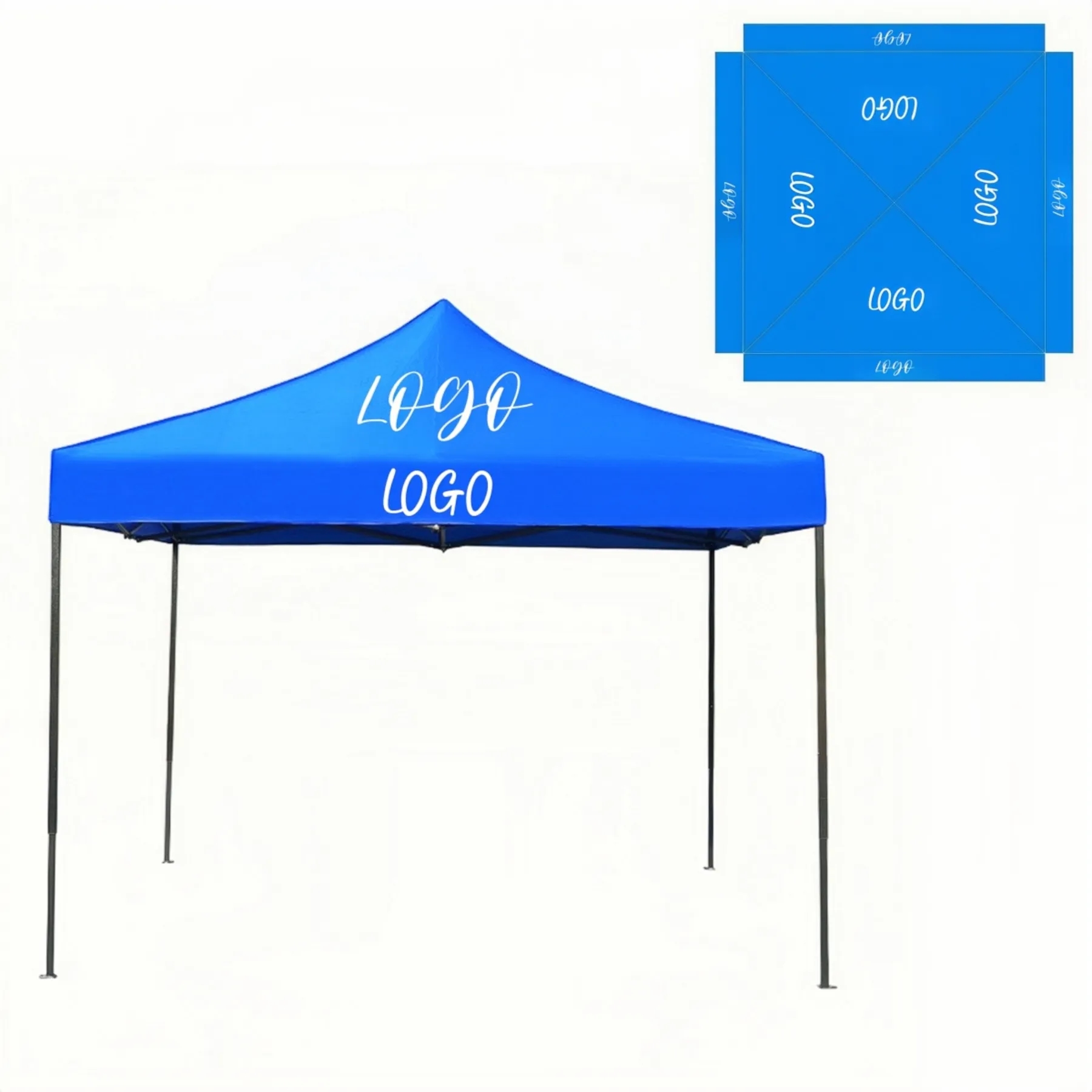 Advertising  Tent/Printing  2 logos on 4 dides 8 locations-M