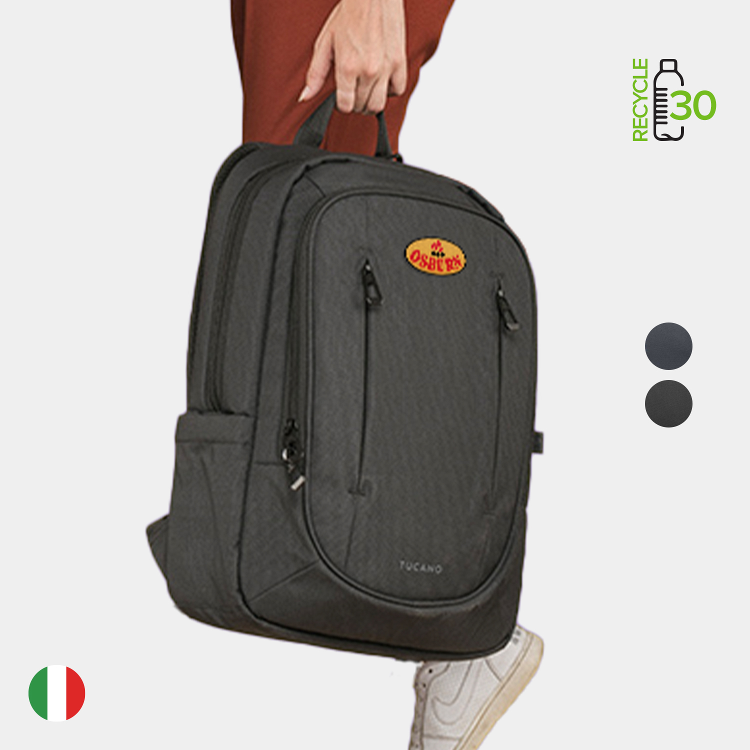 TUCANO® - Italy BINARIO Recycled Anti-Gravity System Business Backpack 2
