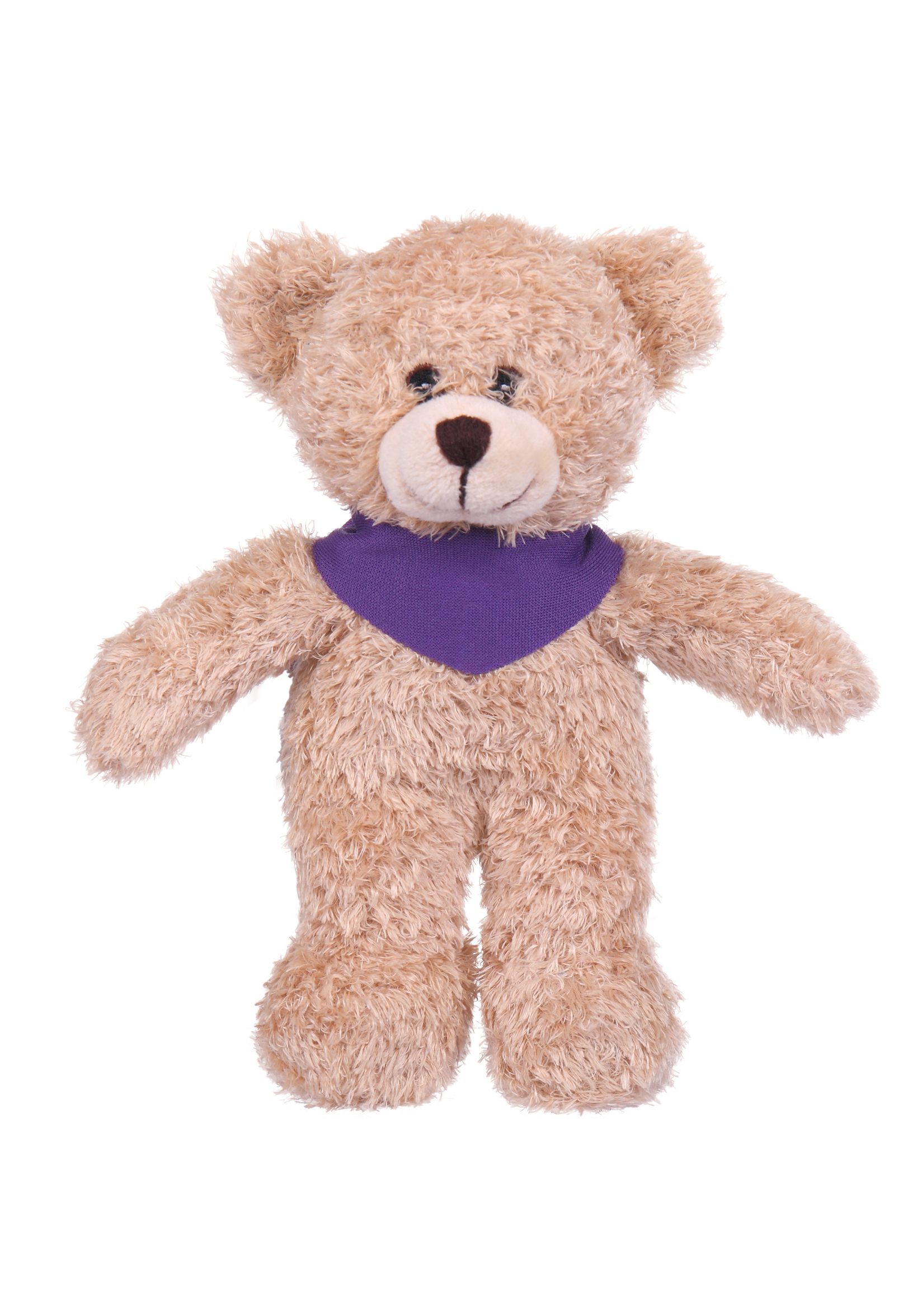Soft Plush Tan Bear with Bandana
