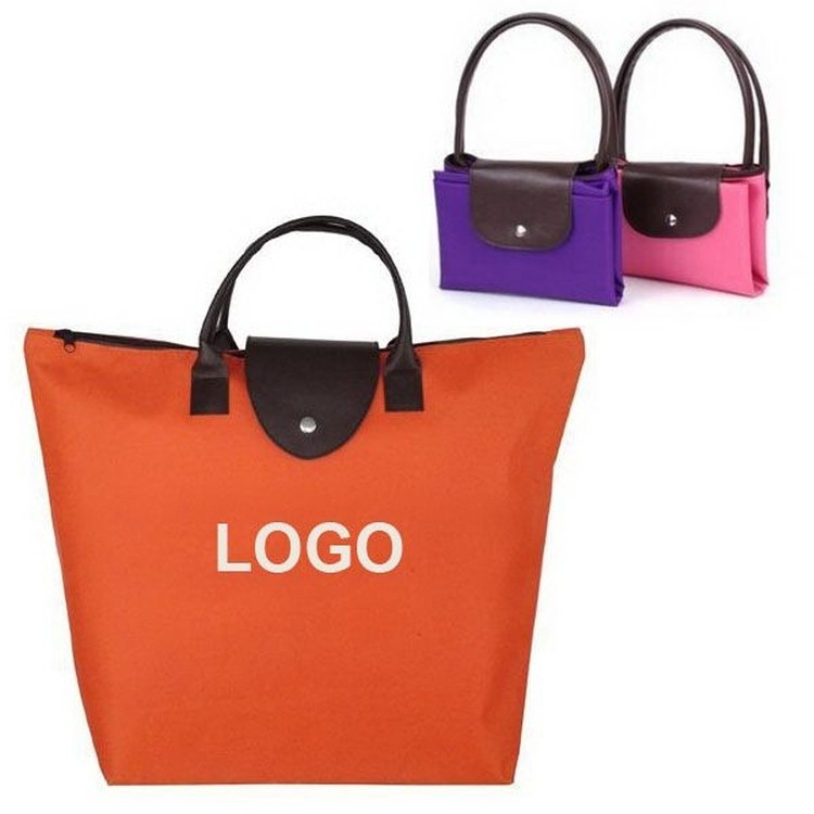 Foldable 600D Pure Color Oxford Shopping Bag Tote 1