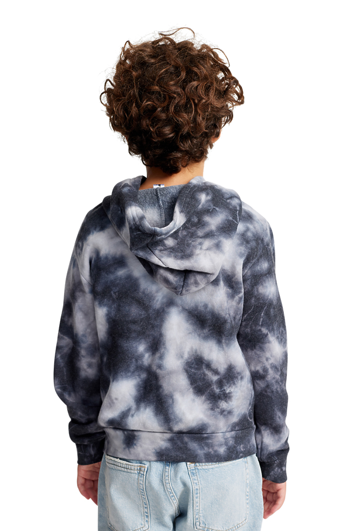 Youth Fleece Cloud Tie Dye Pullover Hoodie 2
