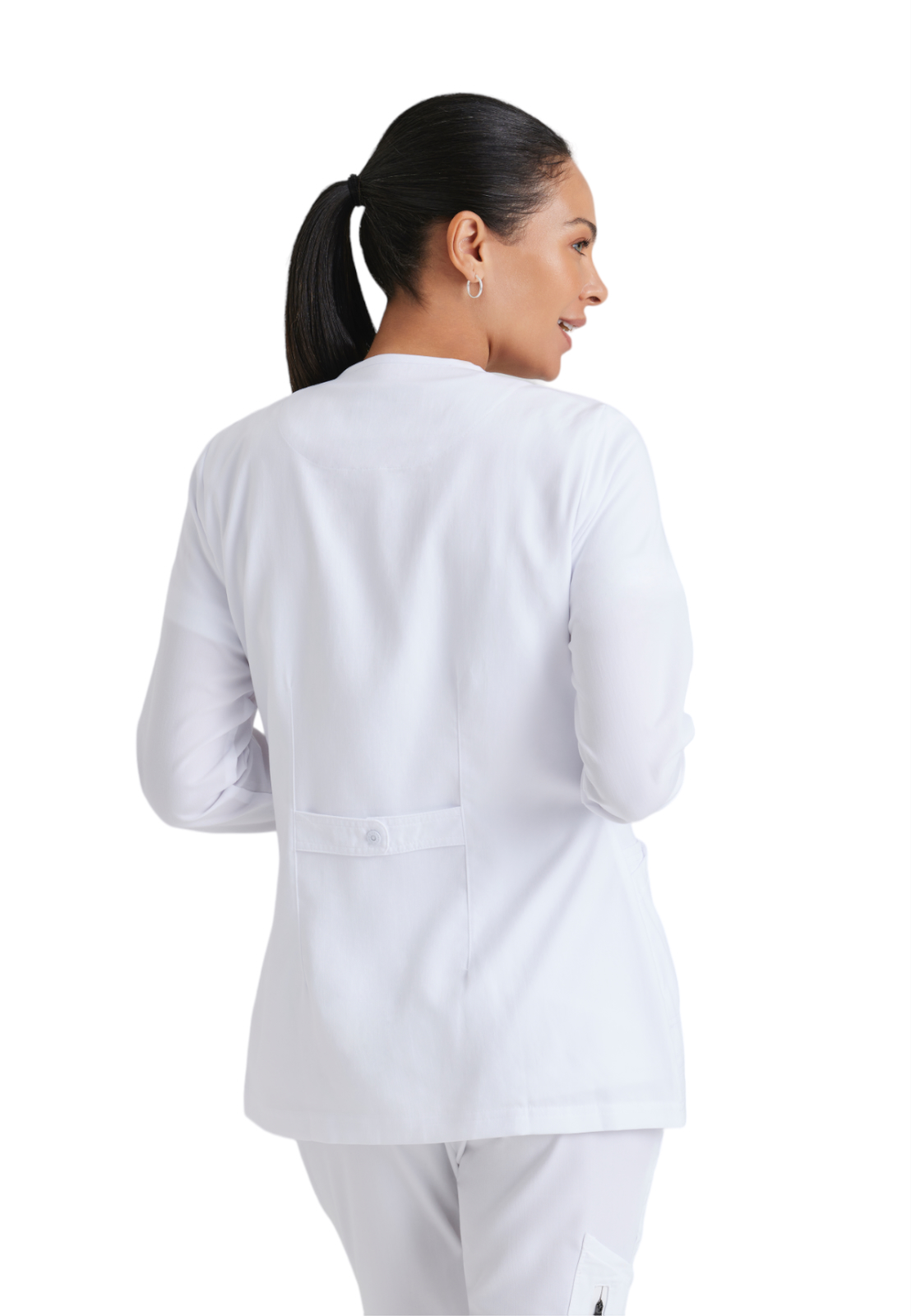Grey's Anatomy - Classic - Women's Four-Pocket Snap Front Jamie Warm Up Scrub Jacket 9