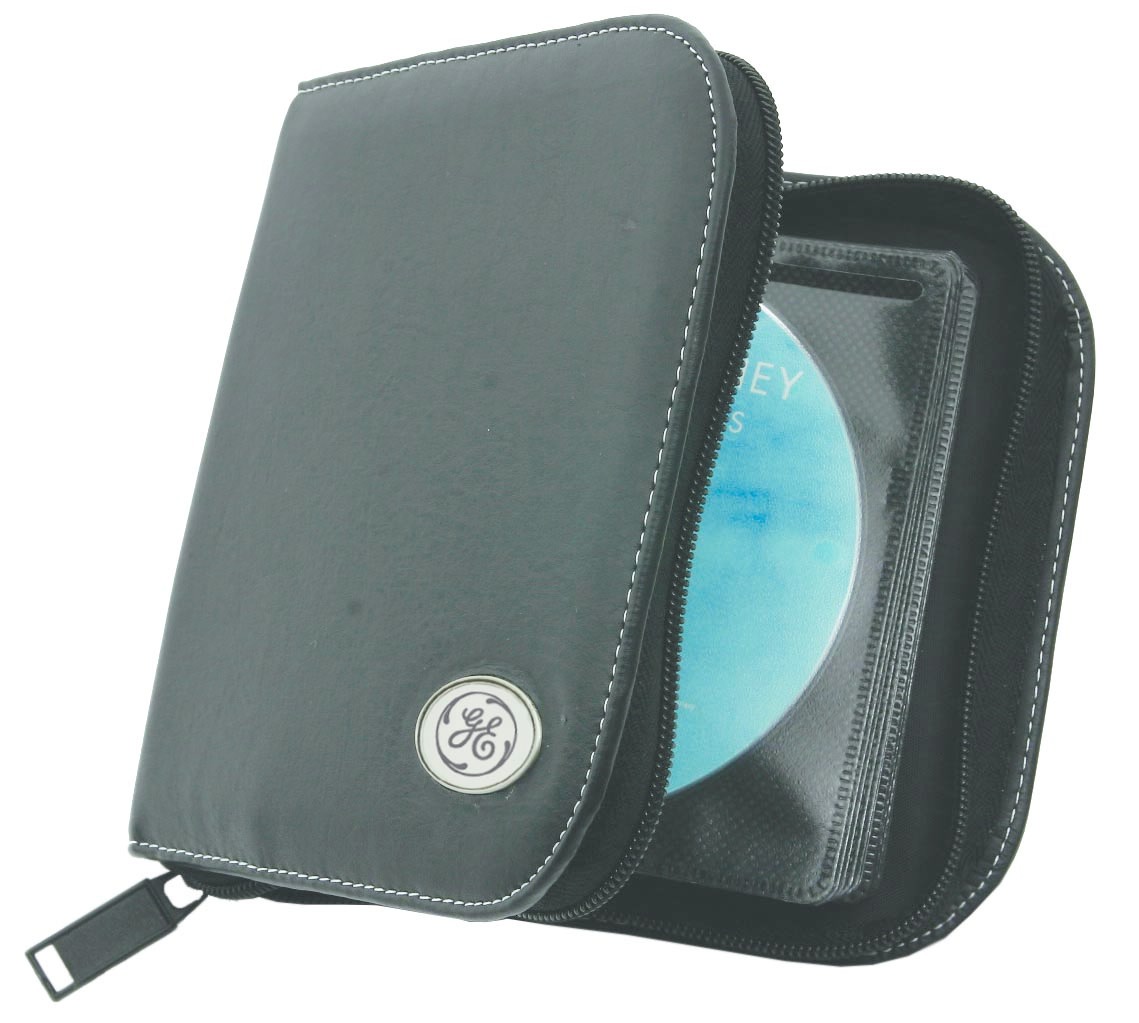 **CLOSEOUT** Insignia Black Leatherette 24 CD Holder 1