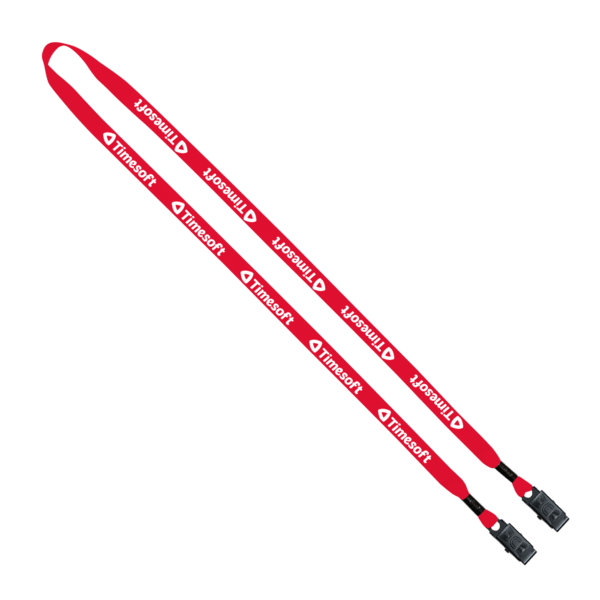 1/2" Polyester Double Bulldog Clip Lanyard 8