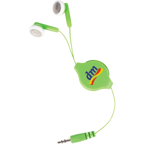 Retractable Earbuds with Oval Logo 10