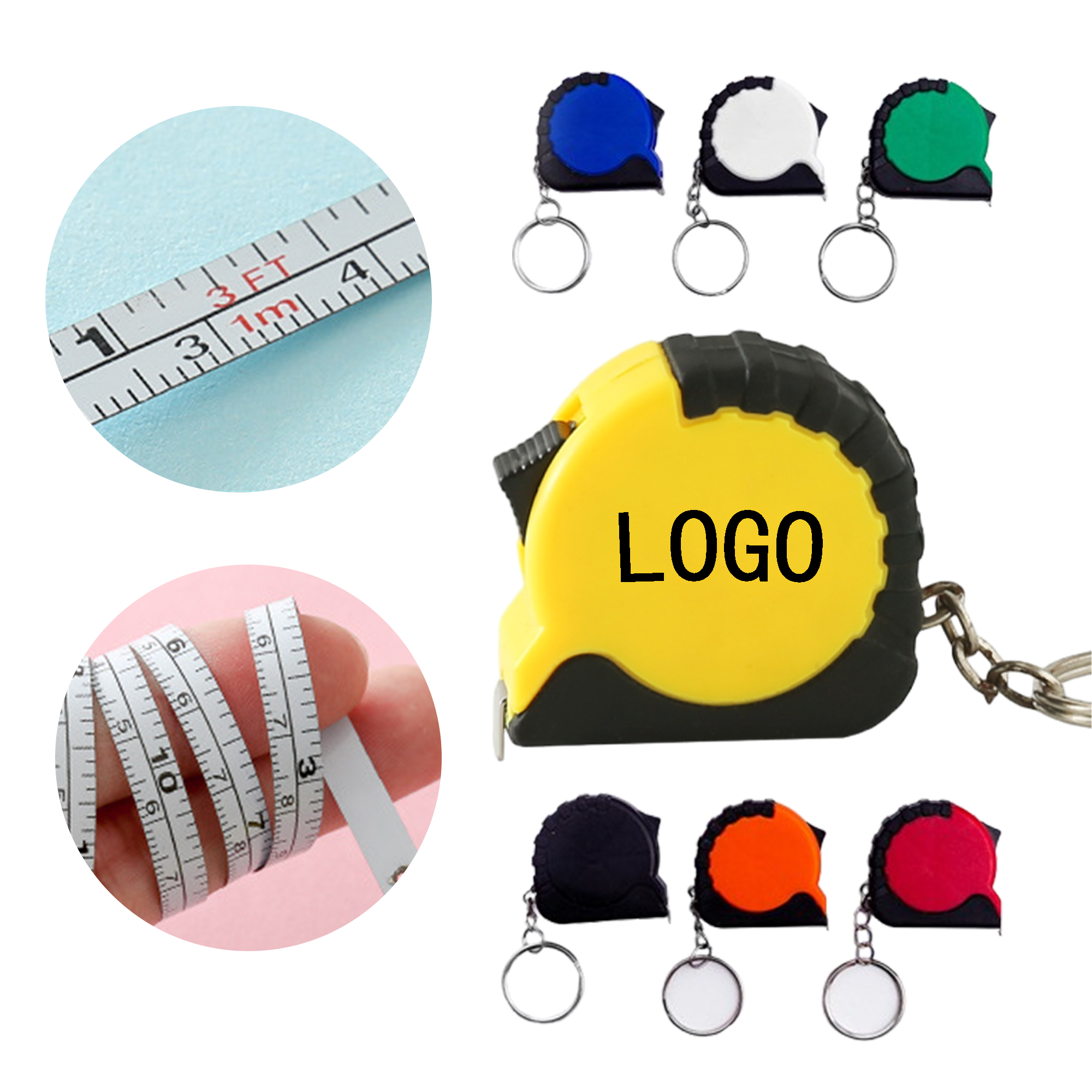 Portable Tape Measure Keychain 2