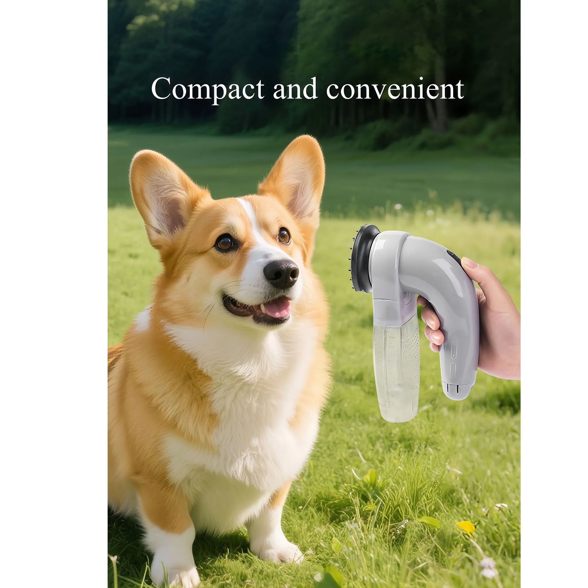 Portable Pet Hair Vacuum With 6-Blade Grooming System 2