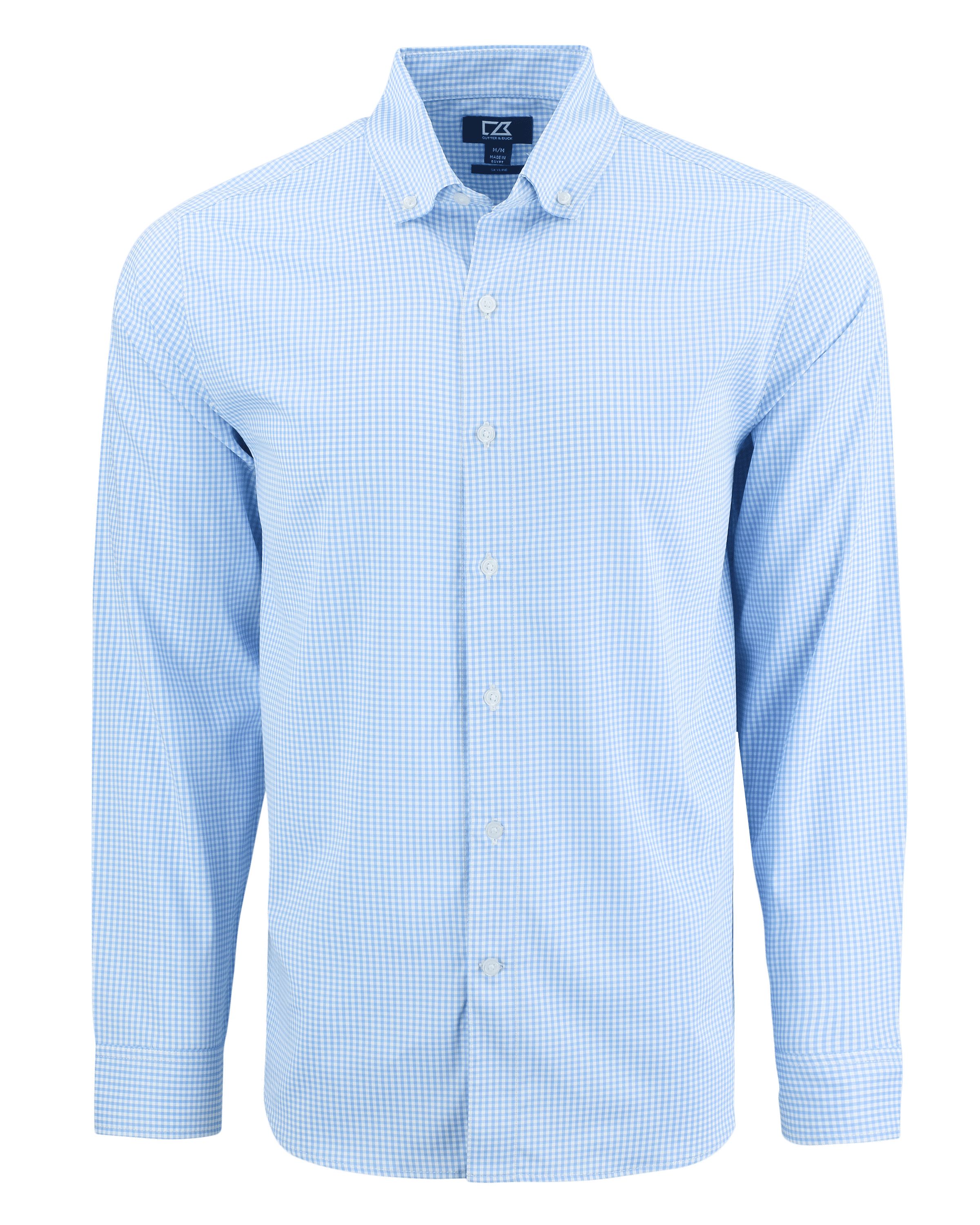 Skyline Eco Recycled Gingham Mens Big & Tall Long Sleeve Dress Shirt Big & Tall