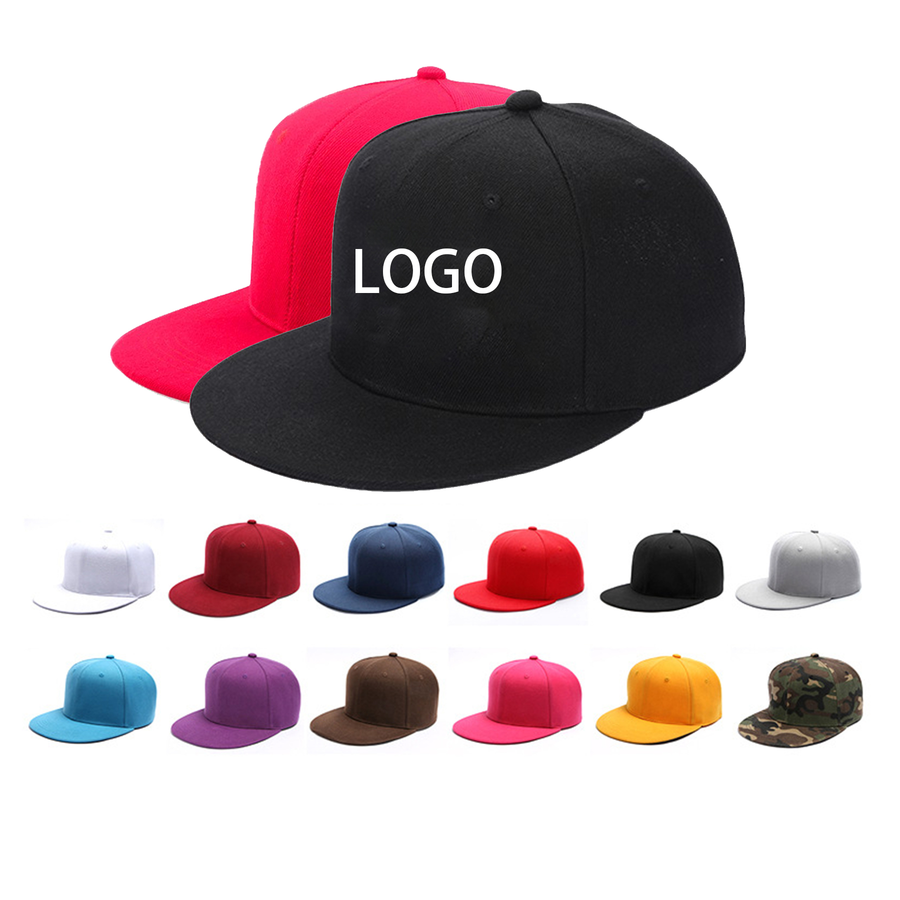 Kids Hip Hop Style Flat Bill Caps 1