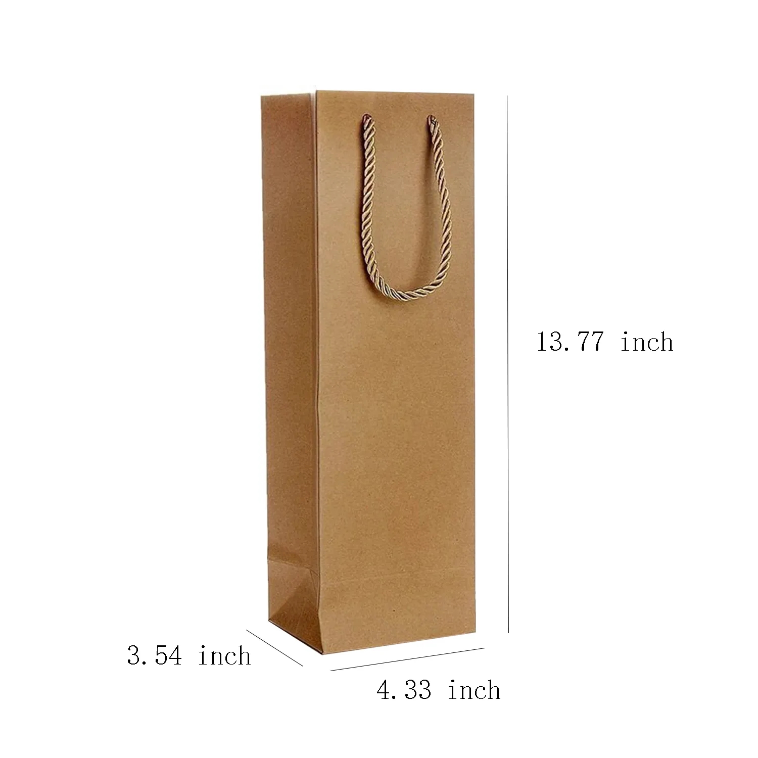 Kraft Paper Brown Wine Bag 3