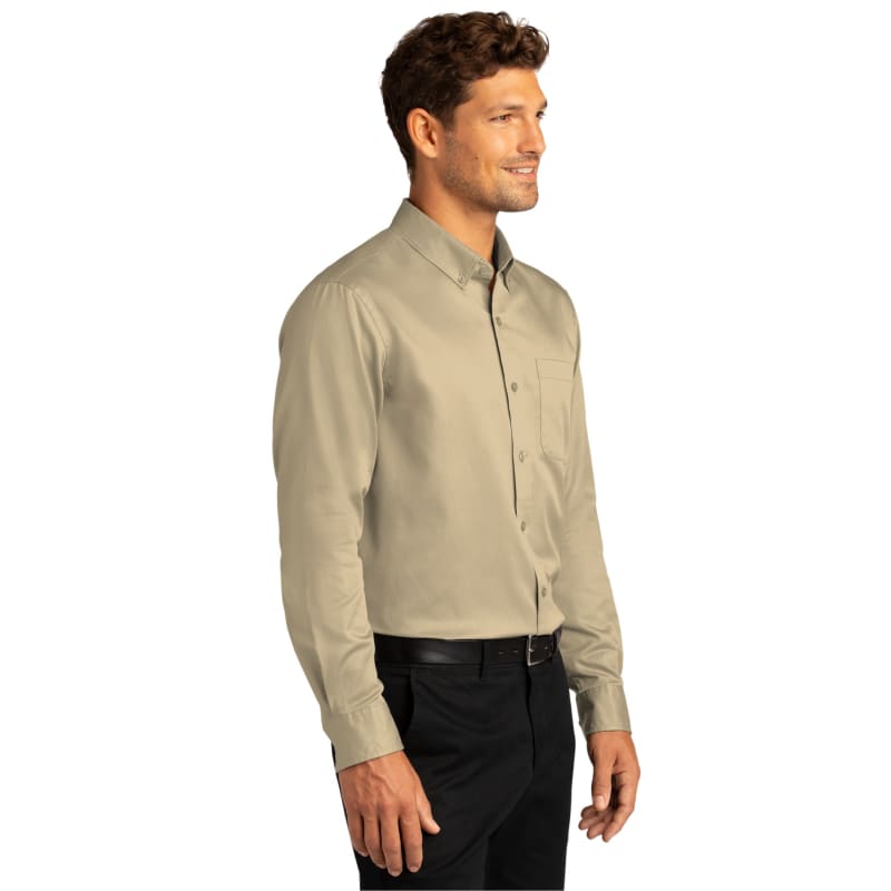Port Authority Long Sleeve SuperPro React Twill Shirt. 56