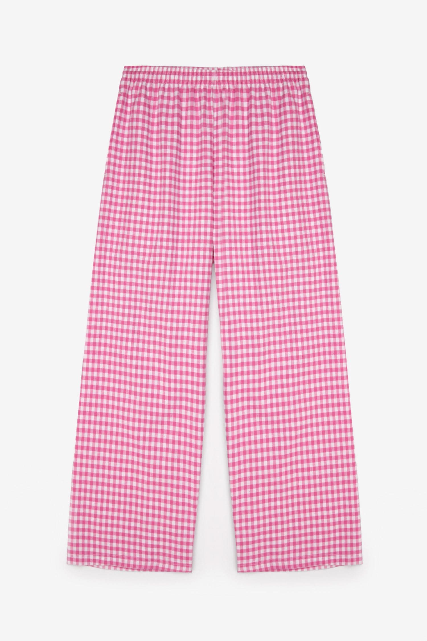 LIGHT WEIGHT FLANNEL OPEN BOTTOM SWEATPANTS 2