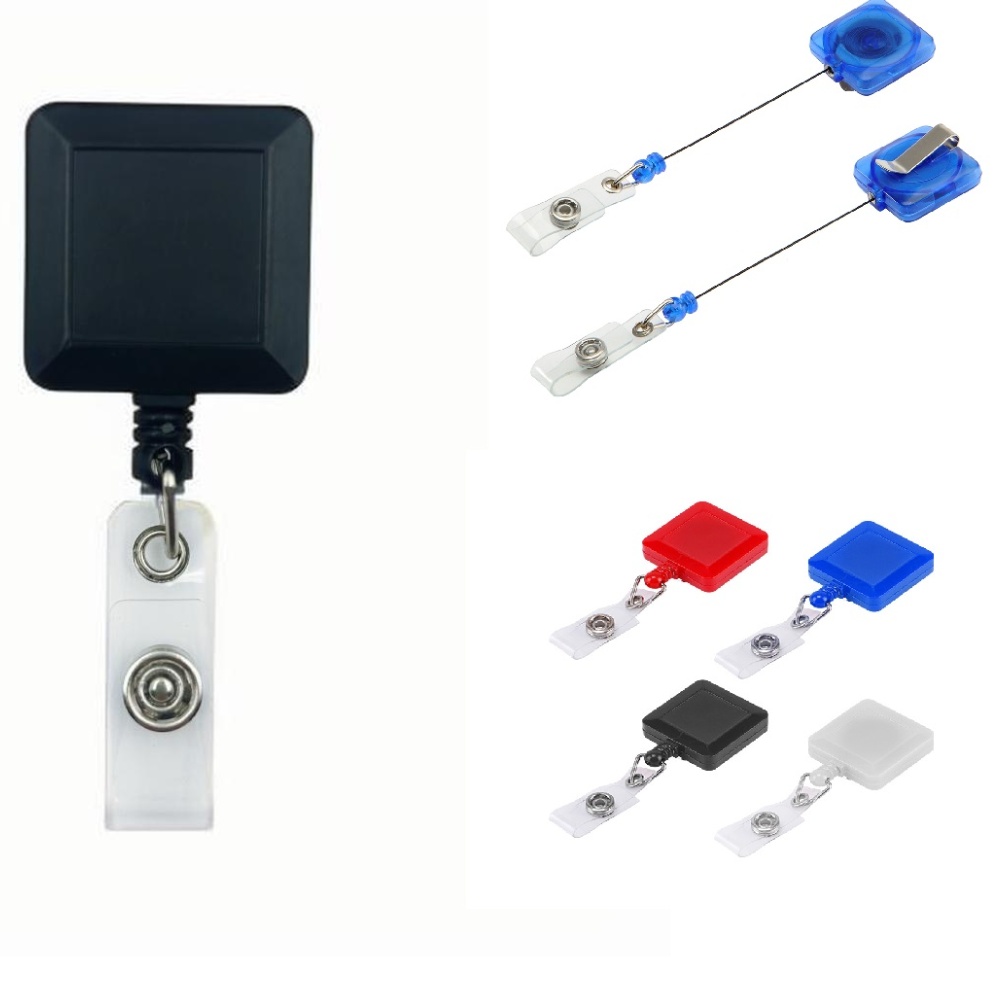 Square Shaped Retractable Badge Holder 1