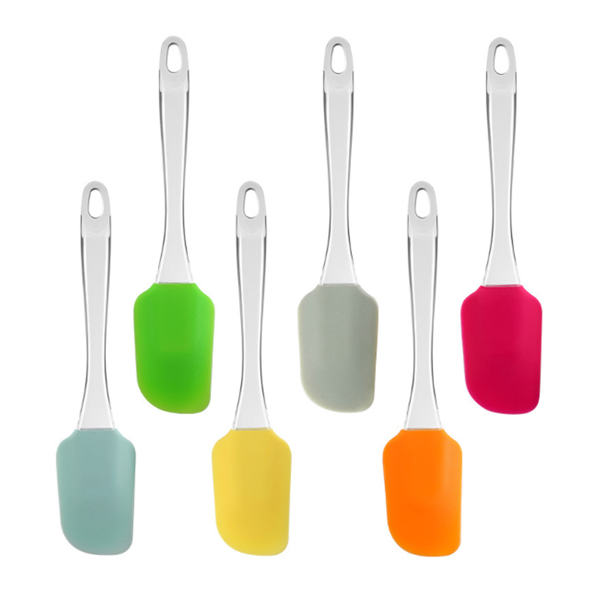 Silicone Spatula with Clear Handle for Kitchen Use 2